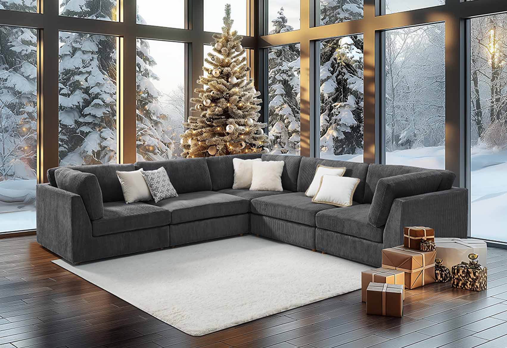 Cozy Modular Sofas for a Perfect Christmas